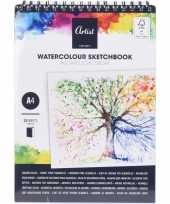 Schilder schetsboek waterverf a4 hobby knutselmateriaal