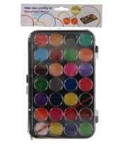 Schilder waterverf set 28 kleuren